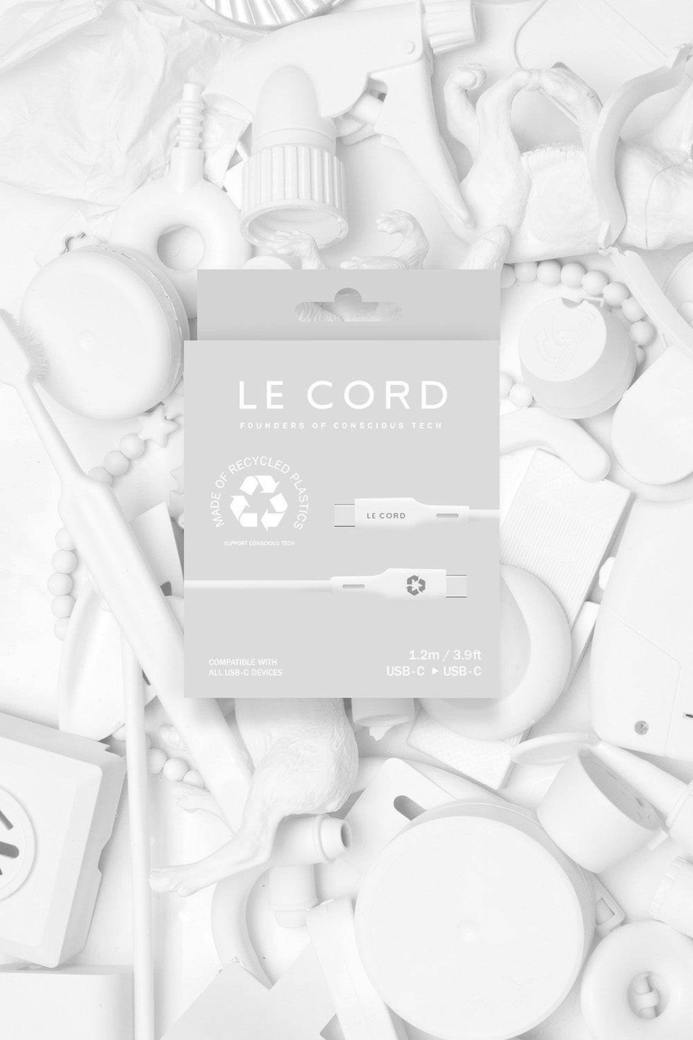 USB Type C Cable - Made of Recycled Plastics