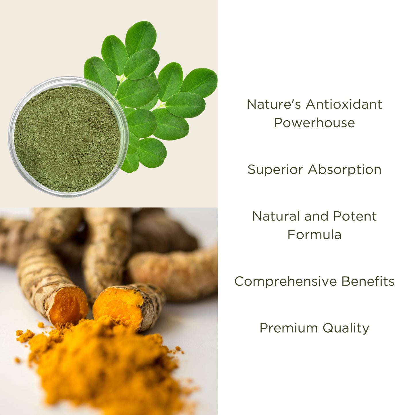 Premium Organic Turmeric Curcumin, Moringa Isothiocyanates & Black Pepper Piperine Extract In Vegan Capsules 95% Curcuminoids (Month Supply)-1