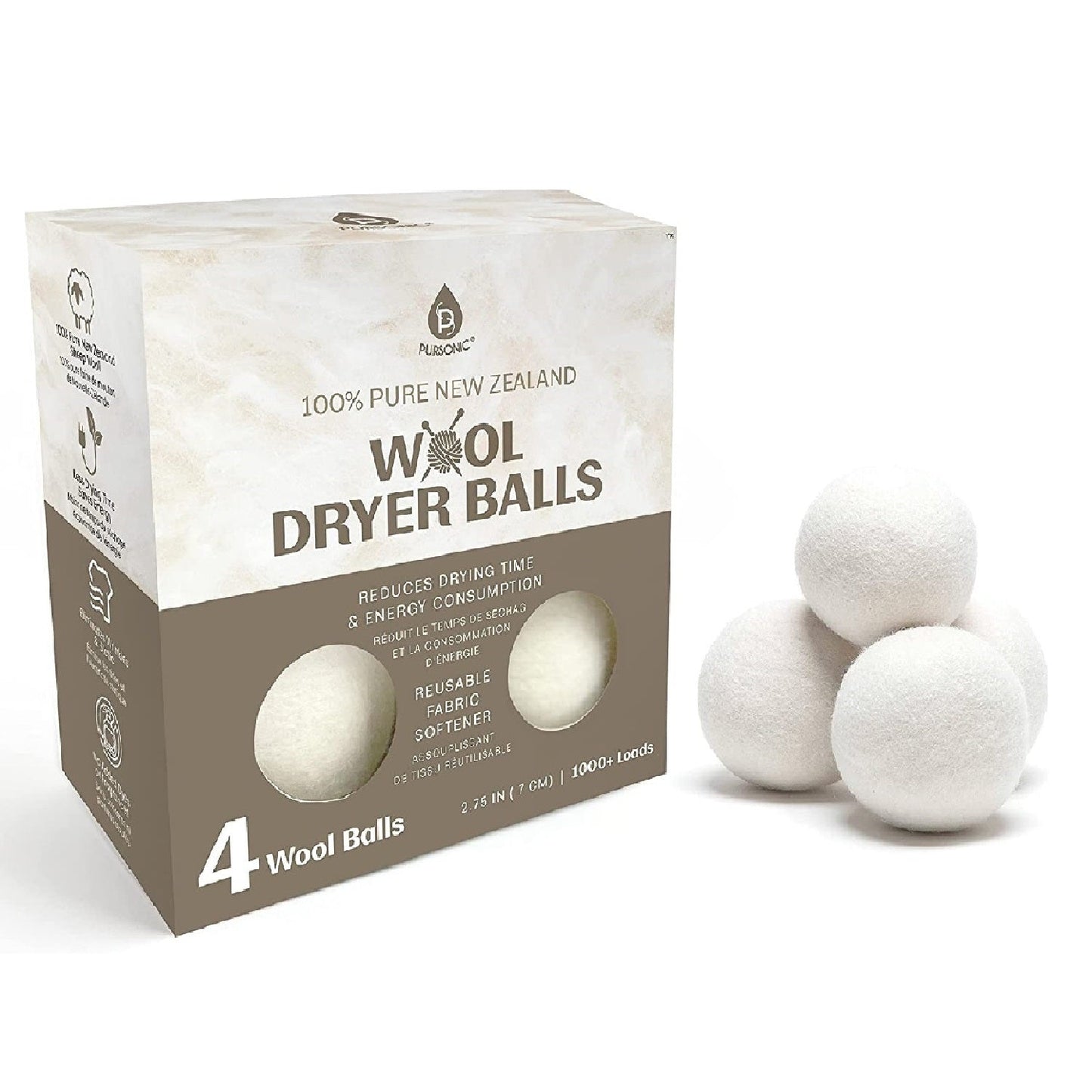 100% Pure New Zealand Wool Dryer Balls-5