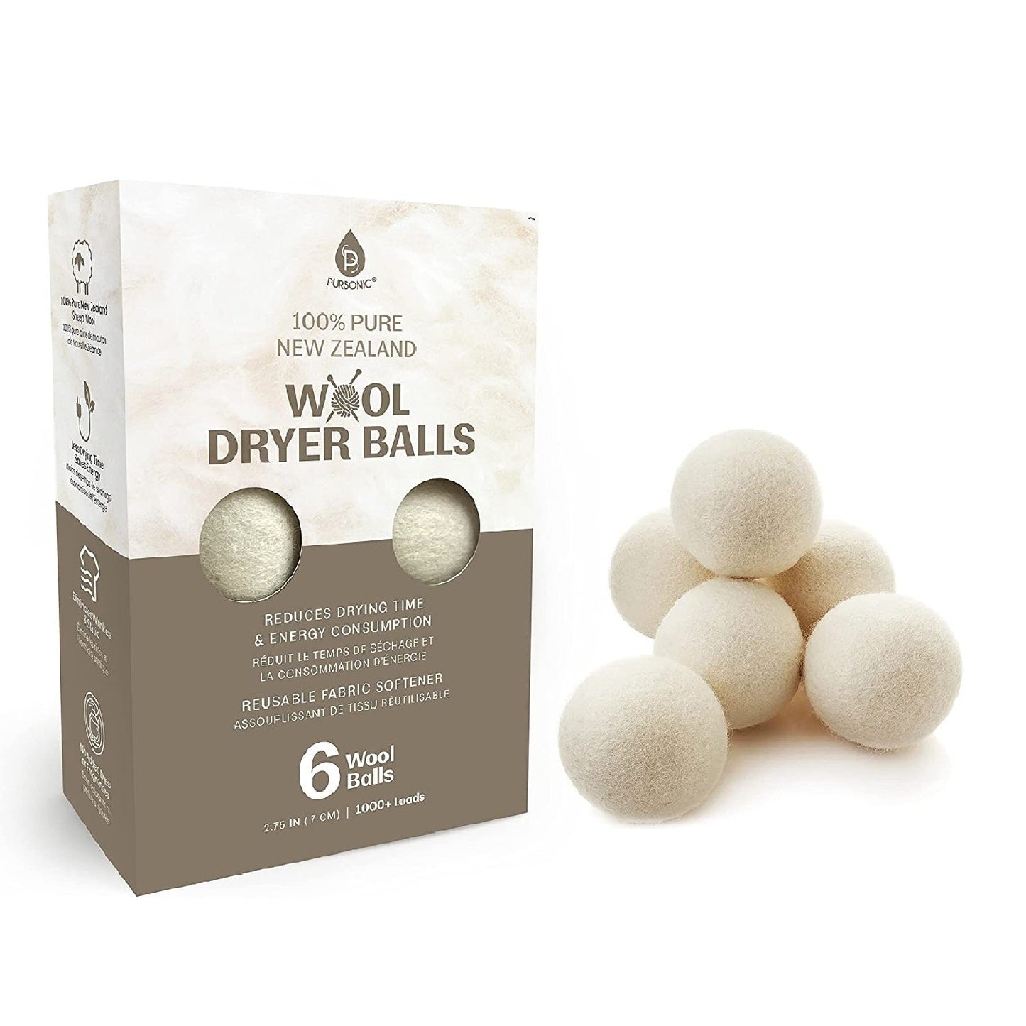 100% Pure New Zealand Wool Dryer Balls-6