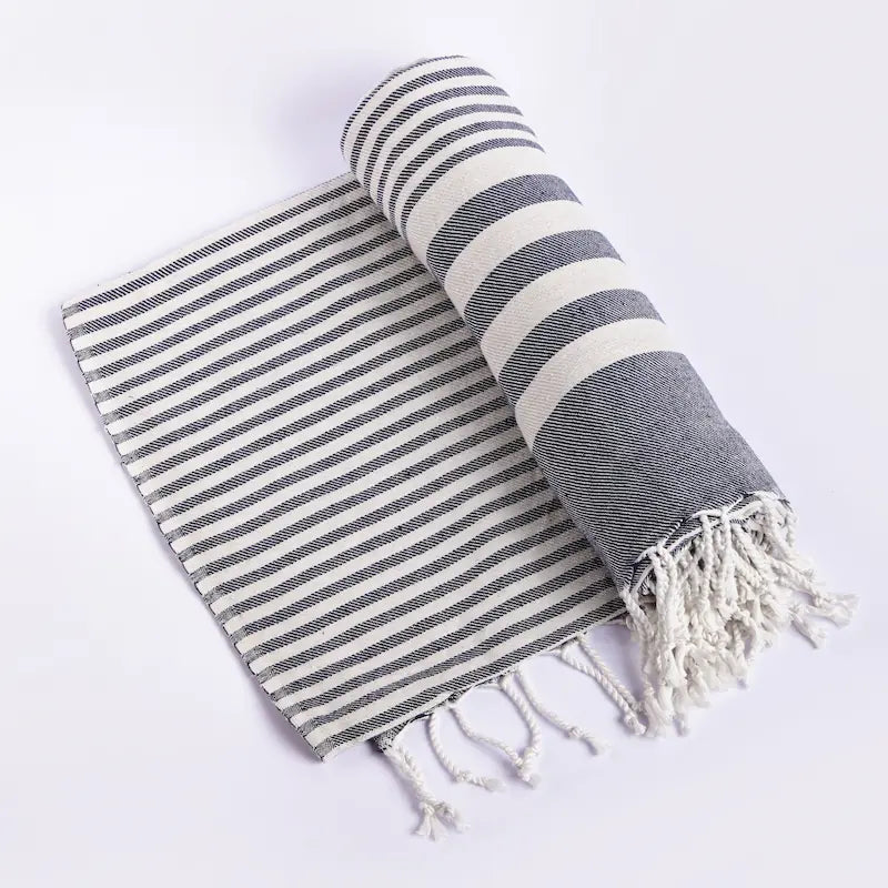 Fethiye Striped Blanket Throw