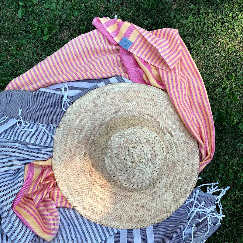 Fethiye Striped Blanket Throw
