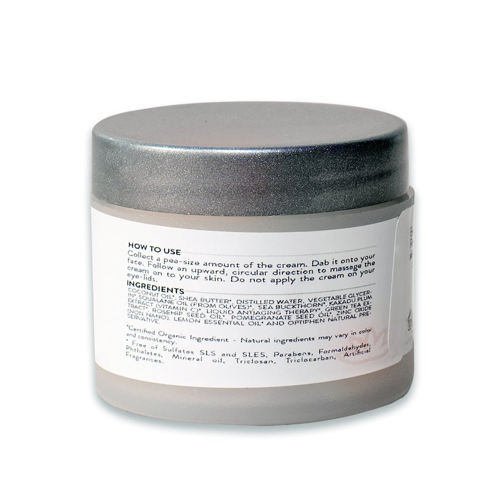 Organic Vitamin C Face Cream Reef-Safe SPF 30 - Brightens and Tightens Skin-3