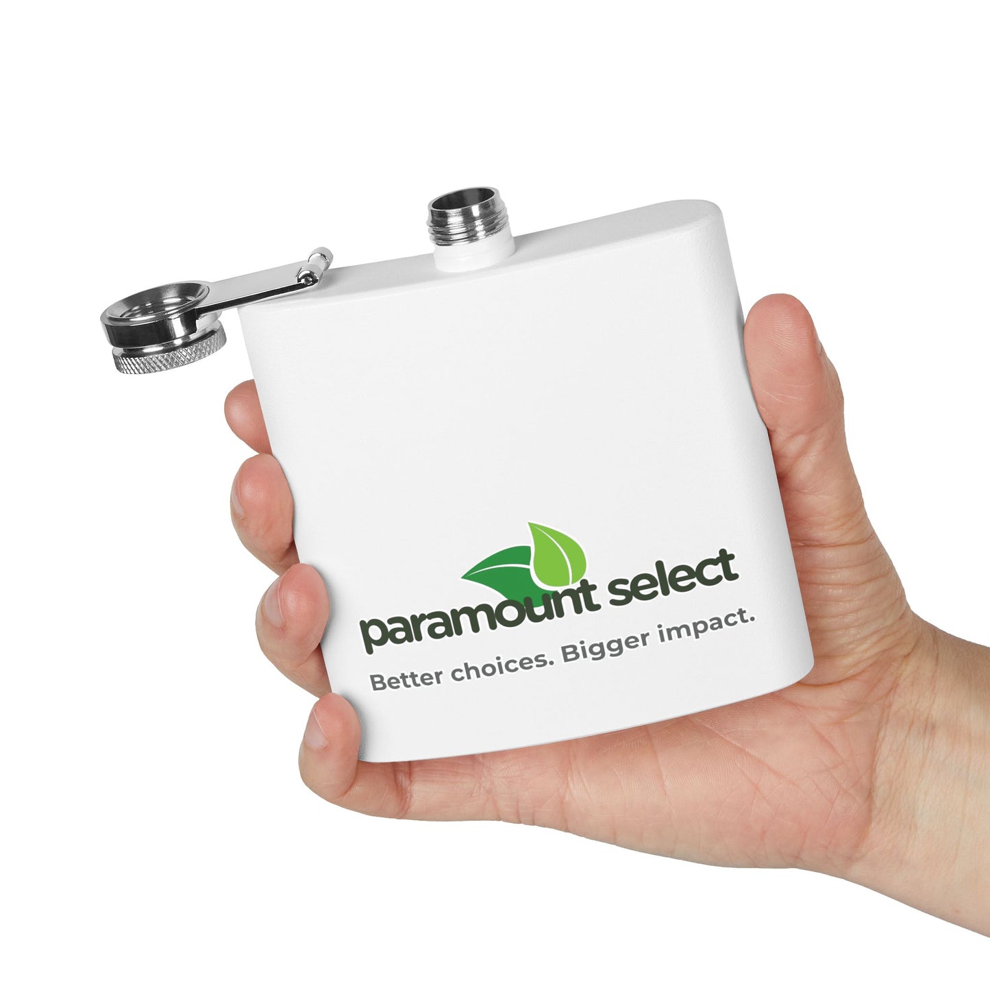 Paramount Select Flask – 6oz Stainless Steel, Refillable, Compact