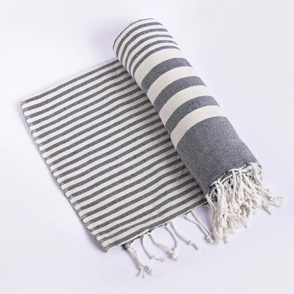 Fethiye Striped Blanket Throw