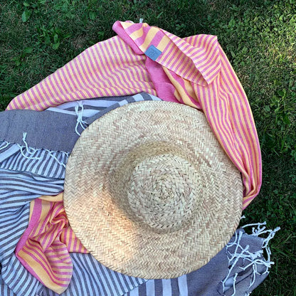 Fethiye Striped Blanket Throw